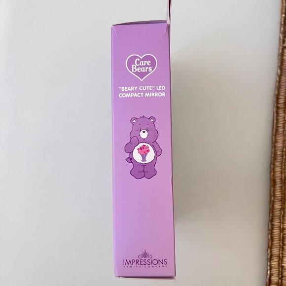 Brand New Care Bears Beary Cute Compact LED Mirror Share Bear Purple - Picture 5 of 9